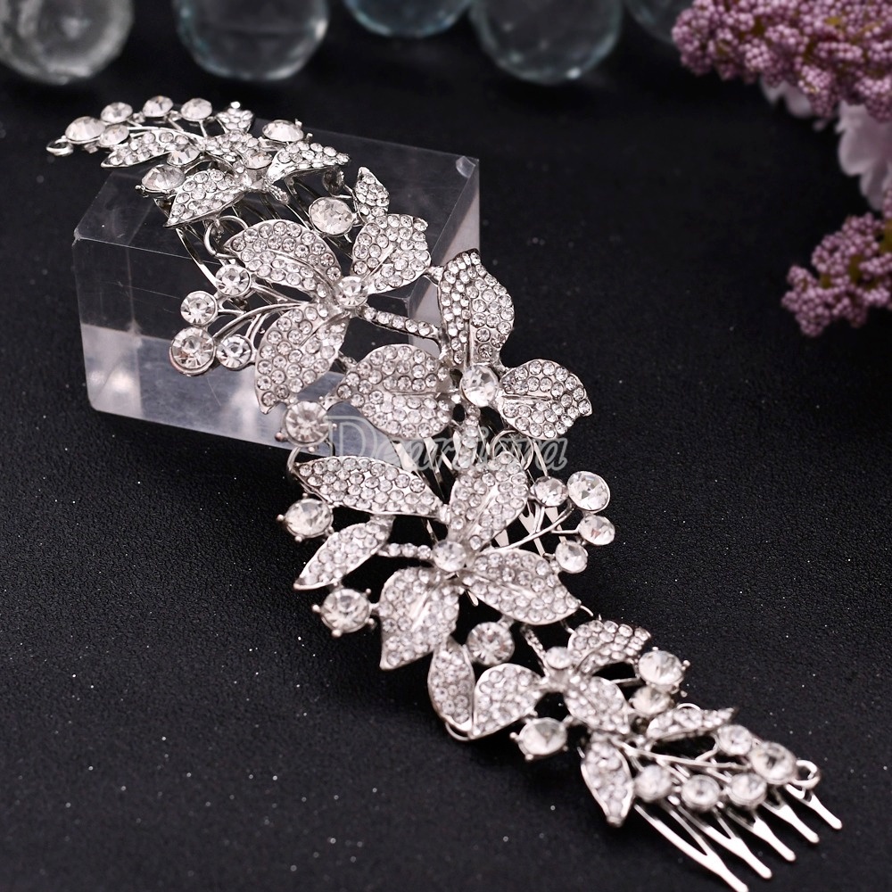 Alloy Flower Bridal Headband Headwear Crown Luxury Bridal Tiara Bridal Hair Accessories Women Headwear