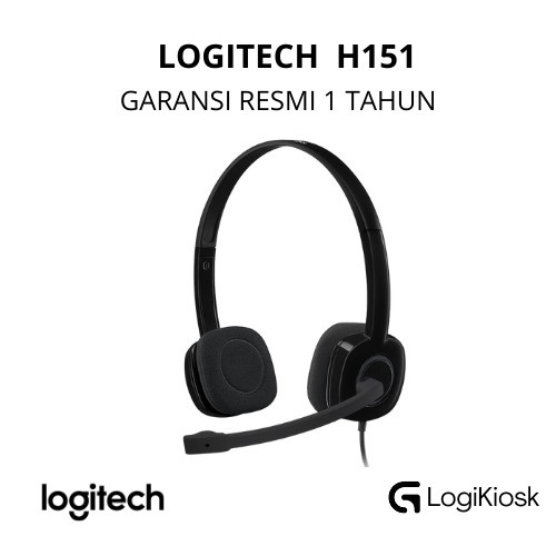 Logitech H151 Headset Noise Cancelling Mic - Garansi Resmi
