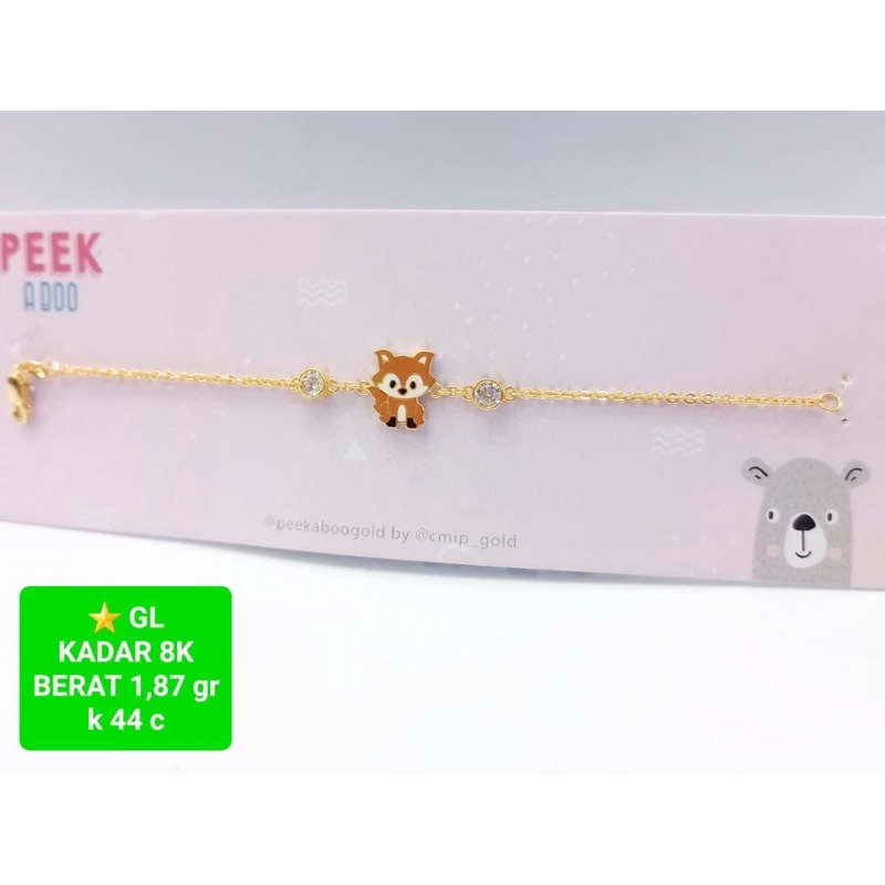 Gelang anak karakter kadar 375/8k lucu