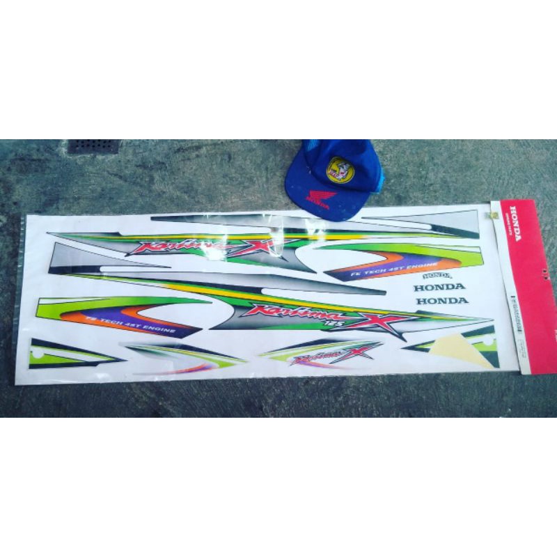 striping stiker body honda karisma x125 stiker sticker bodi karisma original