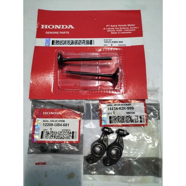 PAYUNG KLEP, SIL KLEP PELATUK KLEP KOMPLIT (KWN) HONDA original  Vario Tekno CBS 125;FI