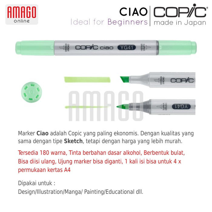 COPIC CIAO - 36 COLOR SET D - CCM/36D