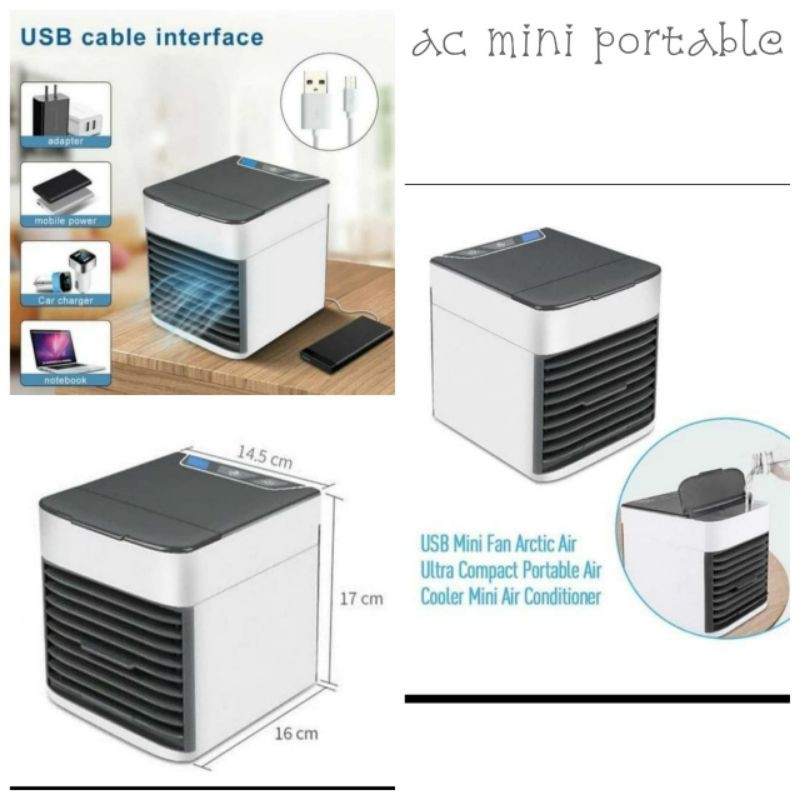 AC mini portable pendingin udara ruangan kipas angin kamar dashboard mobil cooler air ultra