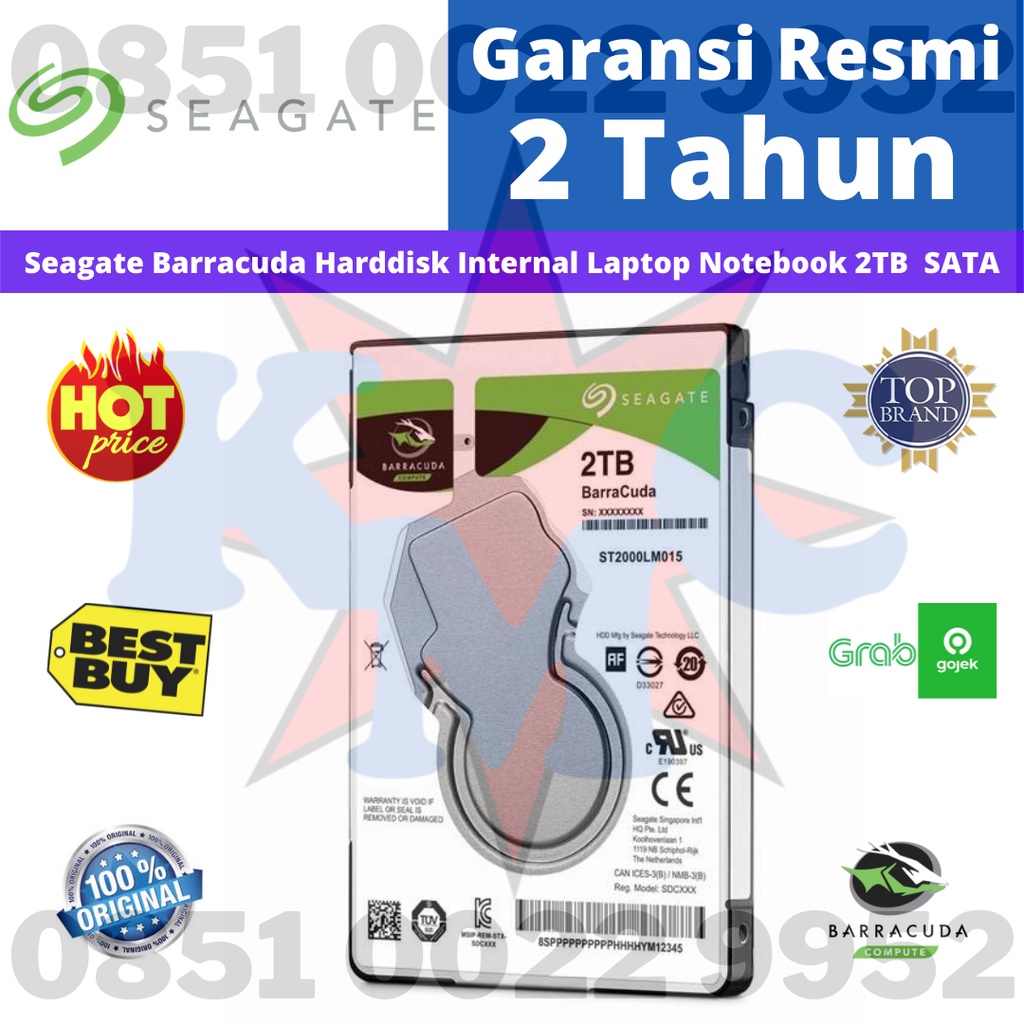 SEAGATE BARRACUDA 2 TB SATA 5400 RPM HARDDISK INTERNAL LAPTOP NOTEBOOK