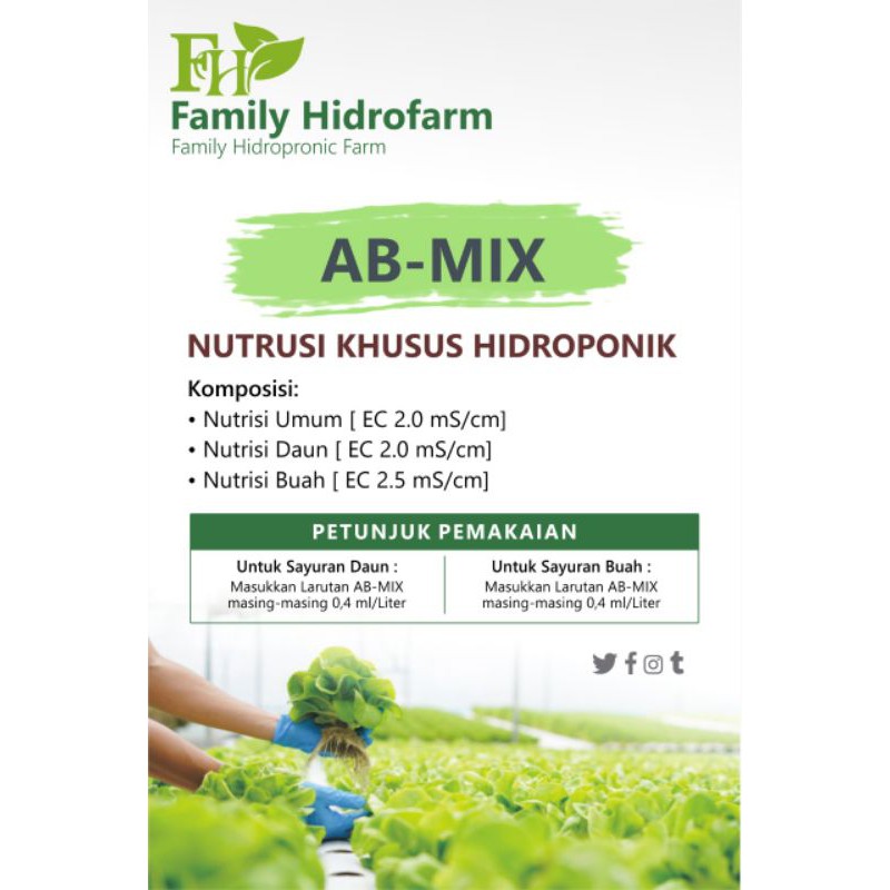 Nutrisi AB Mix - HIDROFARM