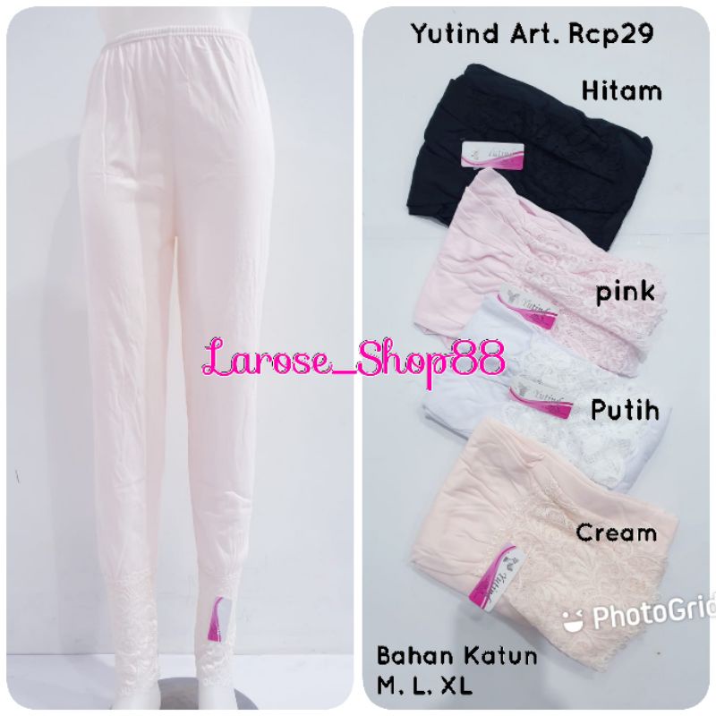 gtr Celana Panjang Dalaman Gamis Yutind Art.RCP29 Celana Panjang Wanita Dalaman Gamis Bahan Katun