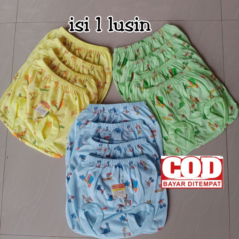 Celana bayi POP sablon isi 1lusin