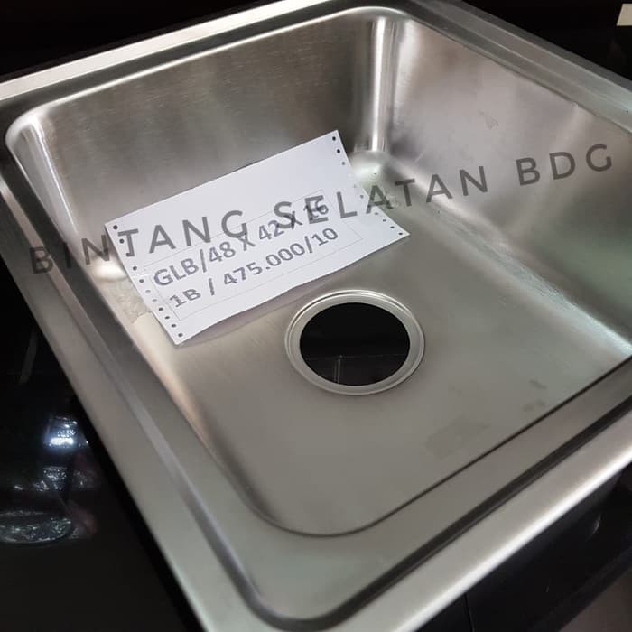 BAK CUCI PIRING / SINK STAINLESS GLB-48X42X16