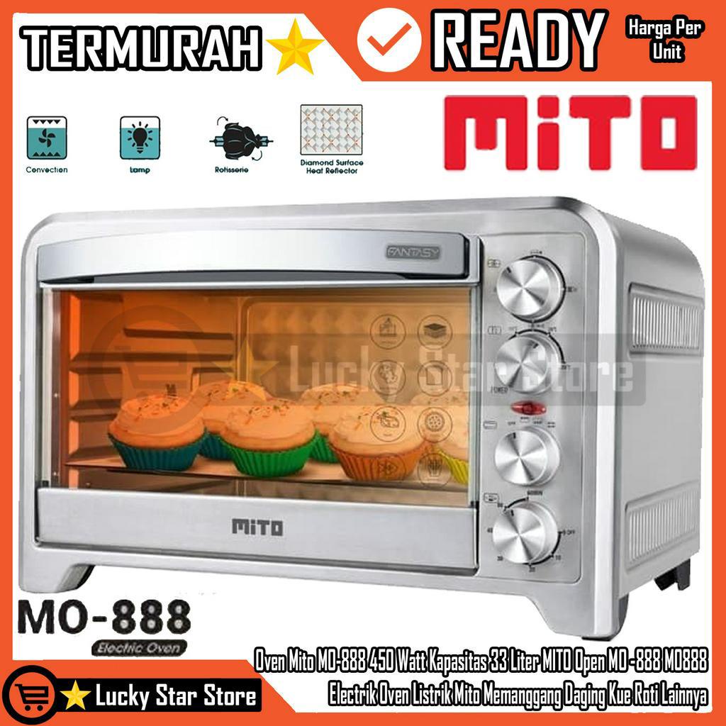 Oven Mito MO-888 450 Watt Kapasitas 33 Liter MITO Open MO -888 M0888 Electrik Oven Listrik Mito Mema