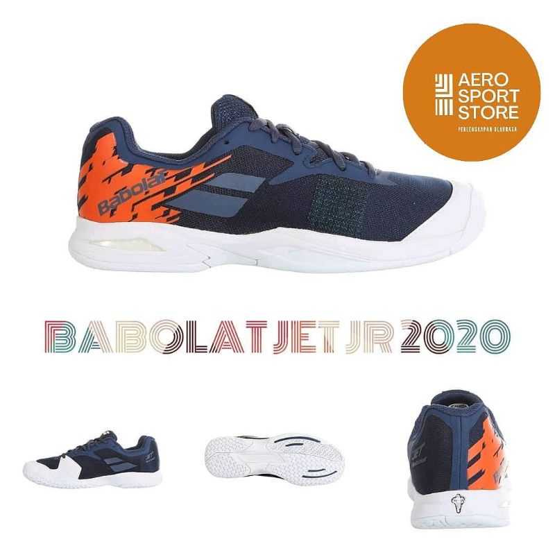 [ SEPATU TENIS LAPANGAN ANAK BABOLAT JET JUNIOR 2020 ]