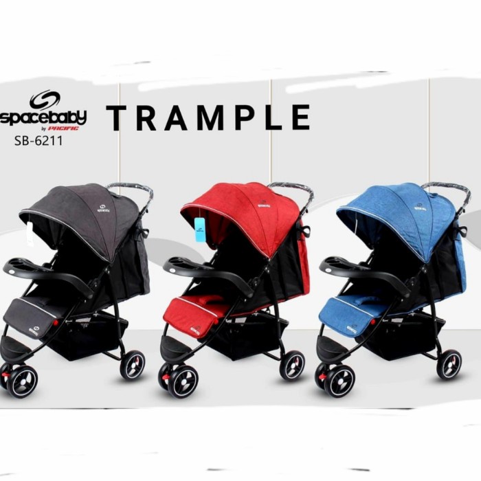 STROLLER-AKSESORIS- STROLLER RODA TIGA SPACEBABY SB 6211 -AKSESORIS-STROLLER.