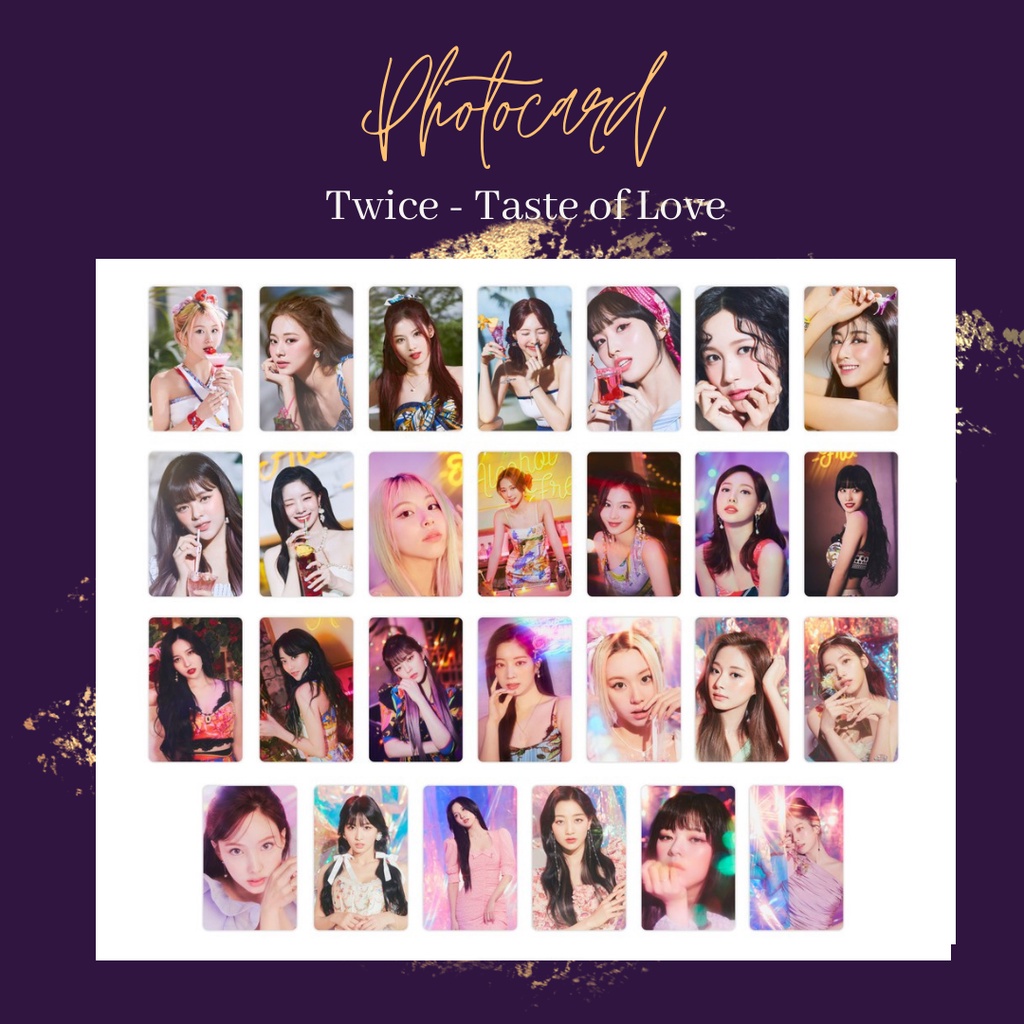 PHOTOCARD TWICE - TASTE OF LOVE