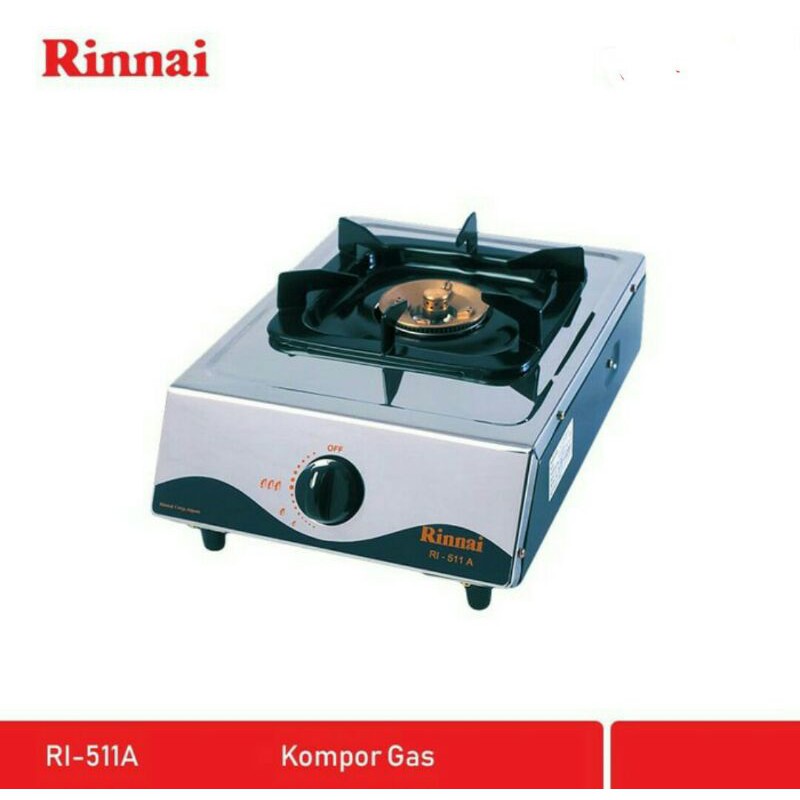 RINNAI RI-511 A KOMPOR GAS 1 TUNGKU / KOMPOR RINNAI RI511A / KOMPOR GAS STAINLESS RINNAI RI 511 A