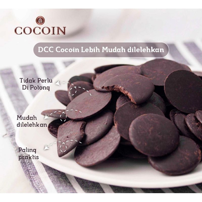 

Coklat Cokelat Cocoin Koin Dark Compound Chocolate Repack 100gr
