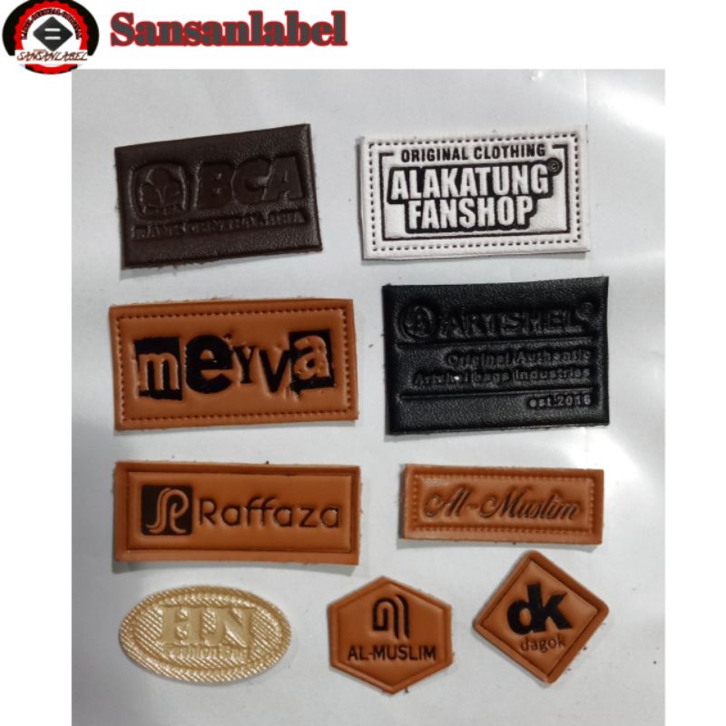 

label custom label Koko kulit imitasi