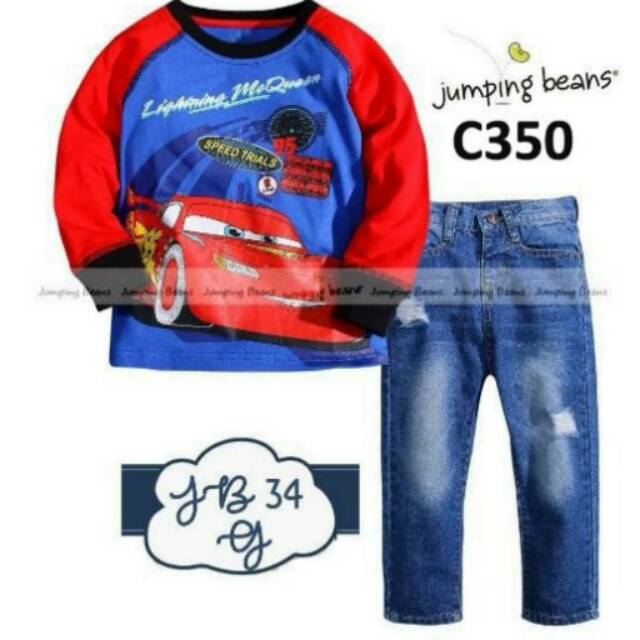 C350 SETELAN MCQUEEN RED BLUE
