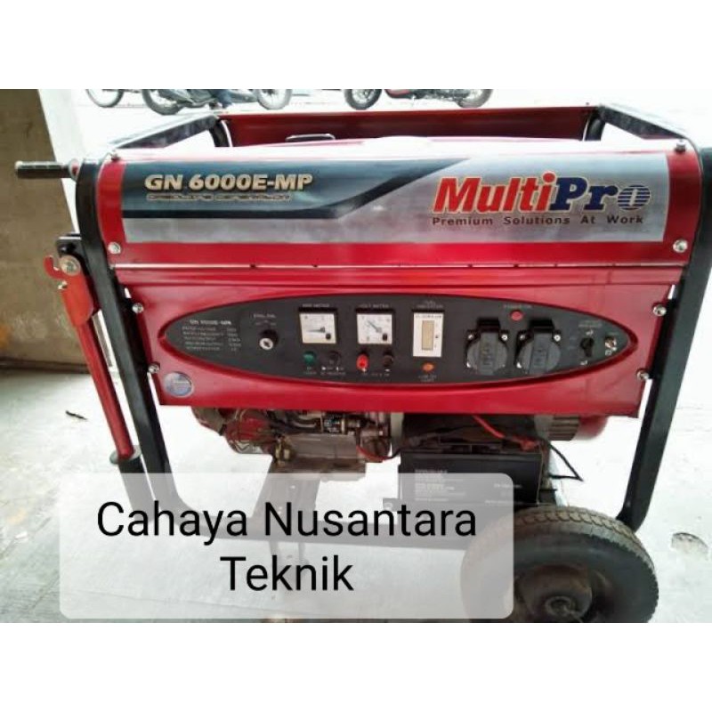 Mesin Genset Bensin 5000 Watt Multipro GN 6000 E-MP