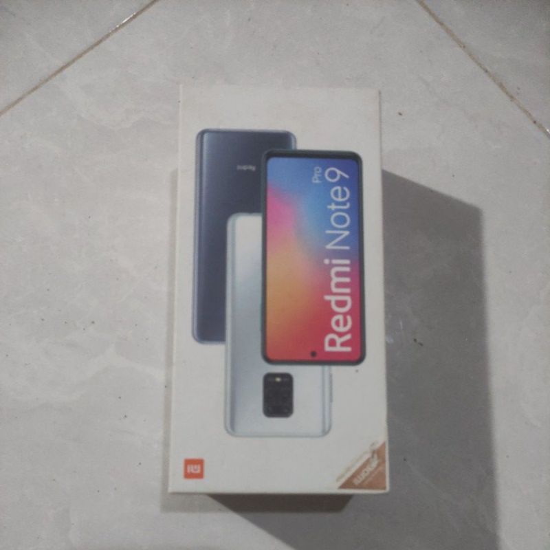 DUSBOX KOTAK DUS REDMI NOTE 9 PRO ORI BAWAAN HP
