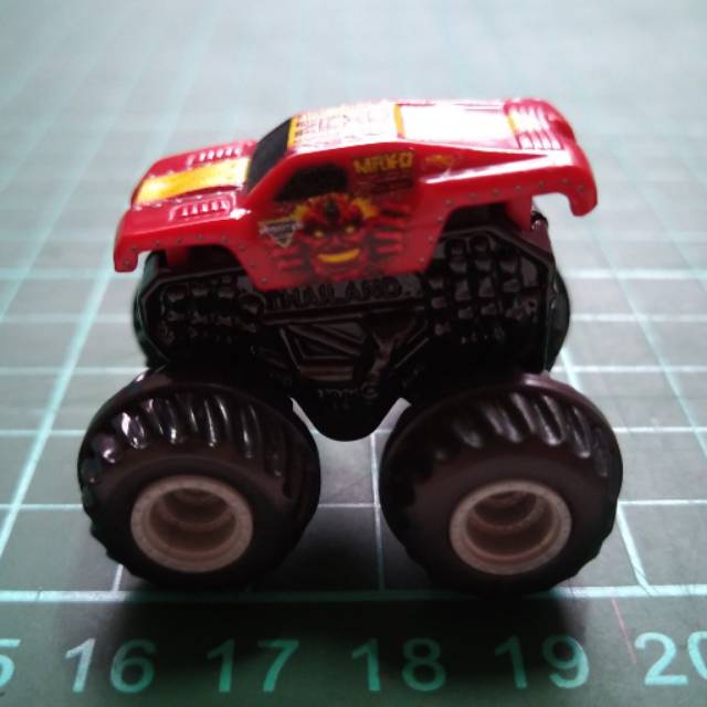 Hotwheels MONSTER JAM MINI TRUCK MERAH LOOSE