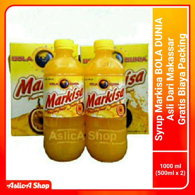 SYRUP MARKISA BOLA DUNIA 1 Liter ASLI KHAS MAKASSAR / SIRUP MARKISA