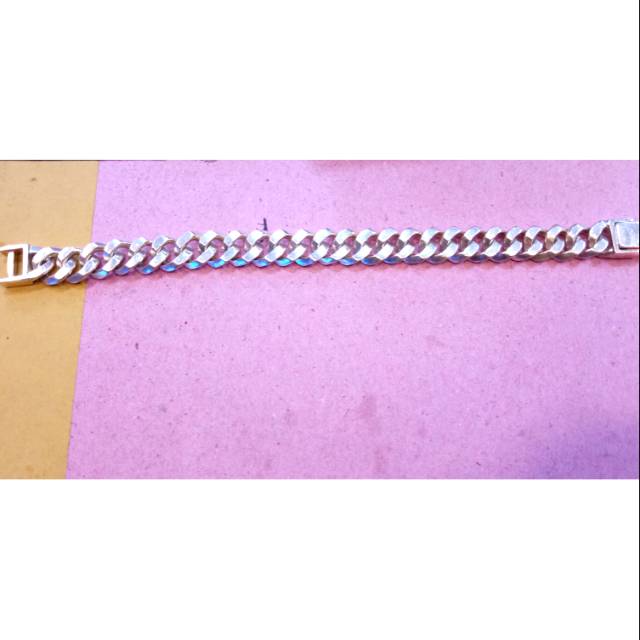 Gelang perak pria / gelang silver cowok