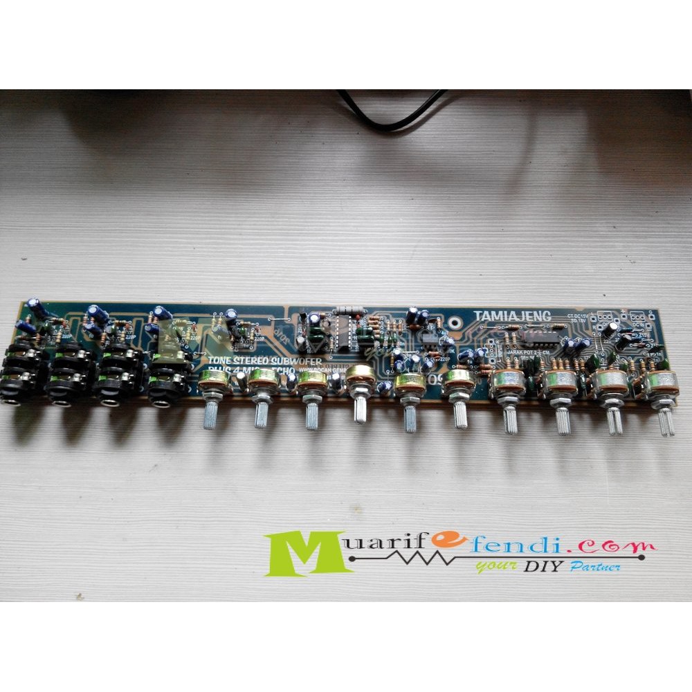 KIT Tone Control Stereo Subwoofer plus 4 MIC dan ECHO Reverb TAMIAJENG 093
