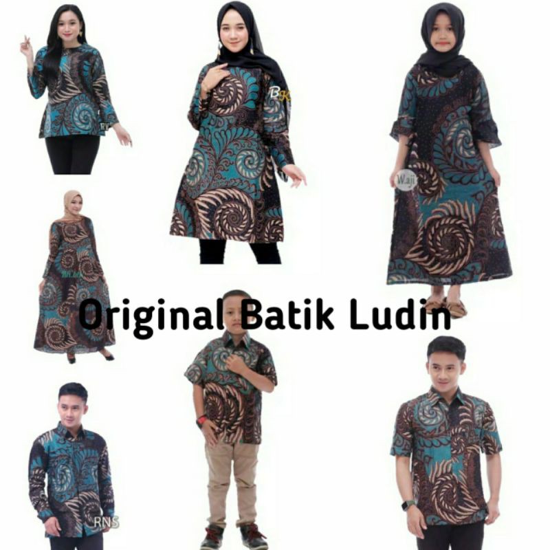 Paling Murah Batik Couple Keluarga Sania Rufle Ori 3Ylz5zcejg6b6