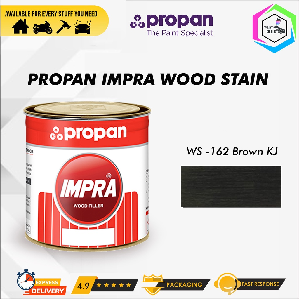 IMPRA WOOD STAIN WS 162 B - BROWN KJ 1 Liter