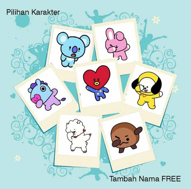 BT 21 BTS kaos oblong pria wanita anak couple family custom