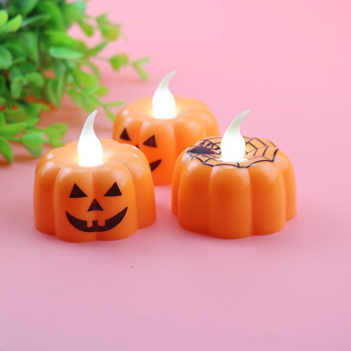 Lampu Dekorasi Labu Halloween Murah Hiasan Pesta Haloween Pumpkin LED