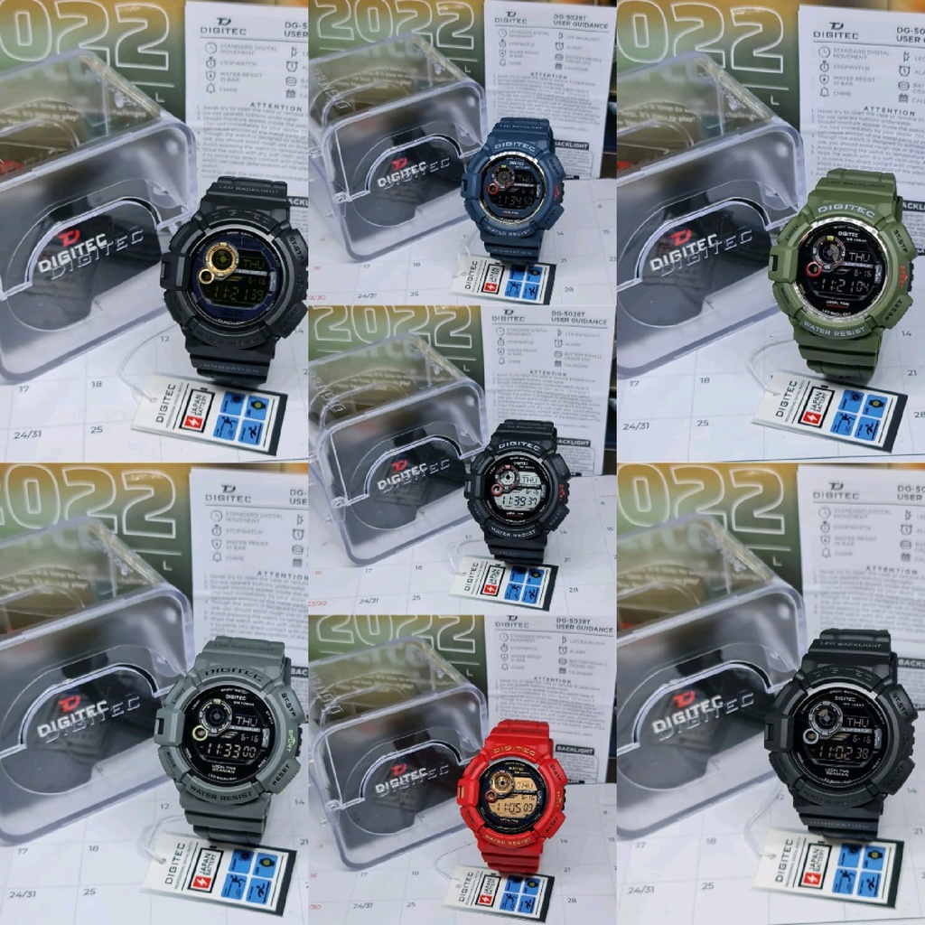 GROSIR JAM TANGAN PRIA DIGITAL DIGITEC DG 5028 / DG-5028 / DG5028 ORIGINAL