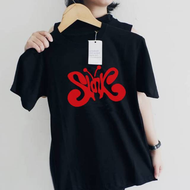 Logo merah - LENGAN PENDEK - 100% ORIGINAL MADE IN SLANKERS - BAJU SLANK - KAOS SLANK