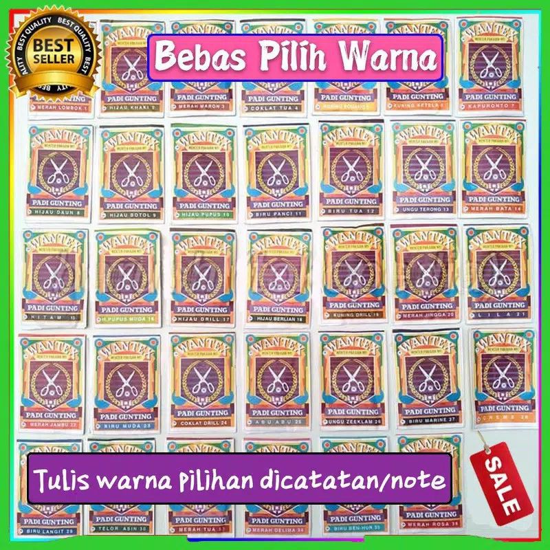 

Wantex Pewarna Textile/Wantek Baju Kain Padi Gunting