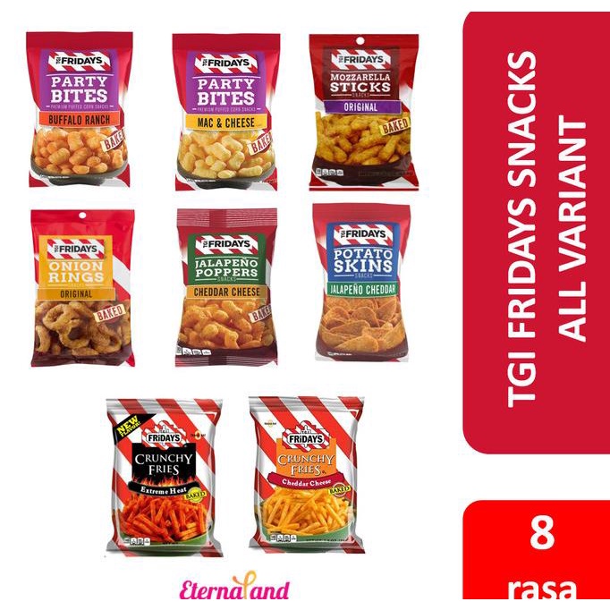 

TGIF Snacks - snack impor aneka rasa TGI Fridays ALL VARIANT