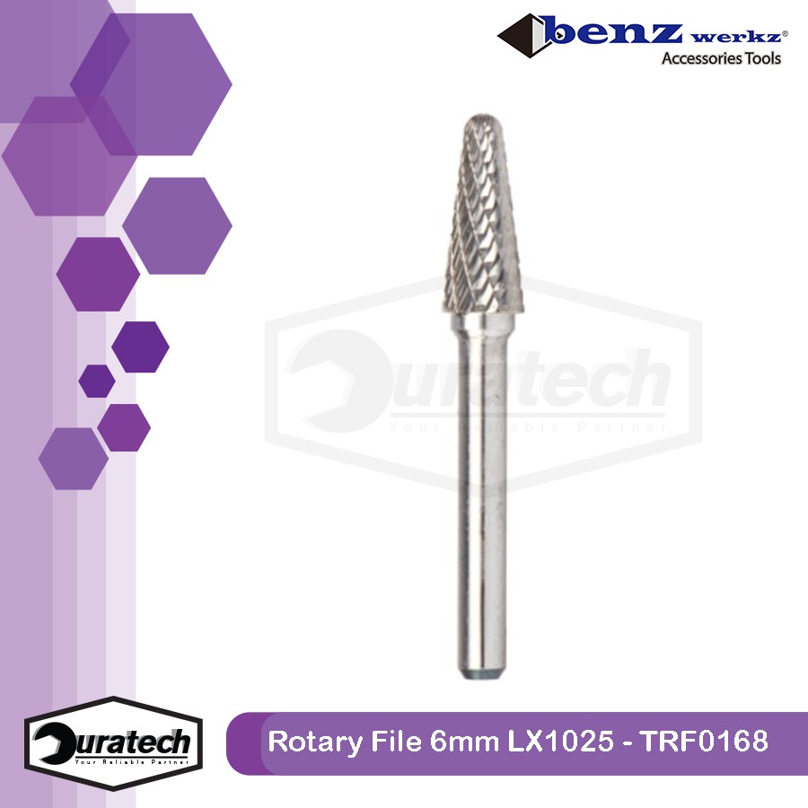 Mata bor tuner cuner 6mm / Mata korek cunner besi rotary file tungsten carbide porting LX1025