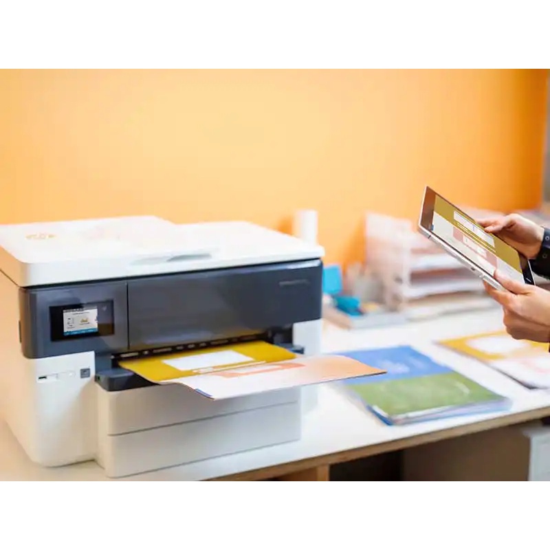 PRINTER HP OFFICE JET PRO   7740 ALL IN ONE WIRELESS /   HP OFFICEJET 7740 / OJ7740   AIO PRINT SCAN COPY FAX   WIFI GARANSI RESMI