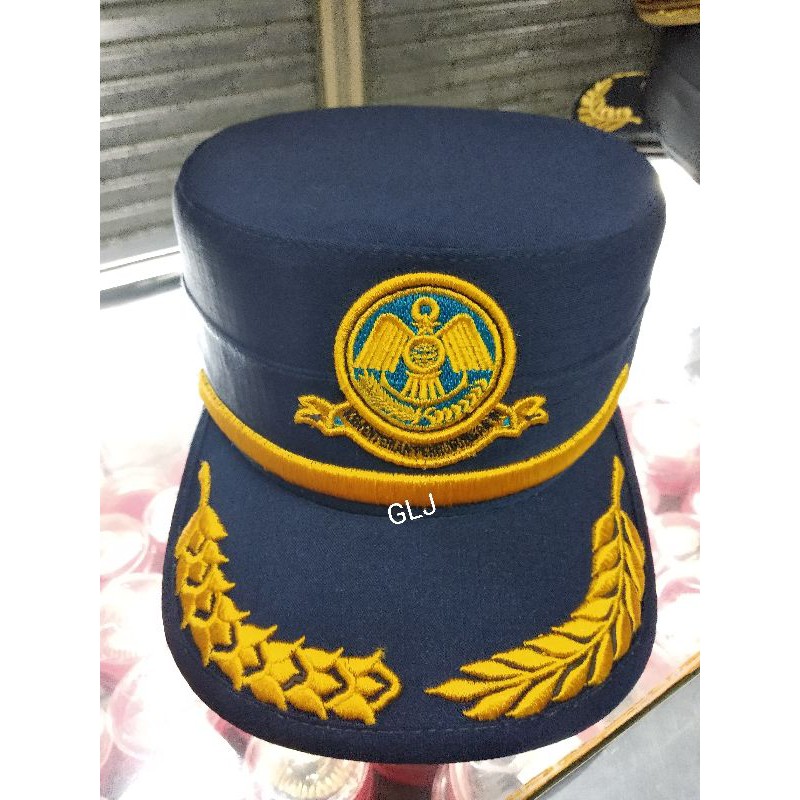 Topi komando perhubungan biru dongker
