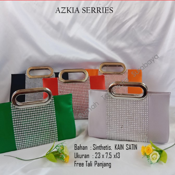 PAKET TAS AZKIA BELI 2 TAS SATU ONGKIR MODEL LUCTH DAN SELEMPANG MURAH MEWAH DAN ELEGAN