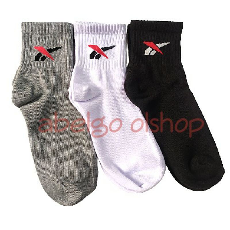 kaos kaki reebok sport premium spandex PE Lembut elastis-ukuran 3/4