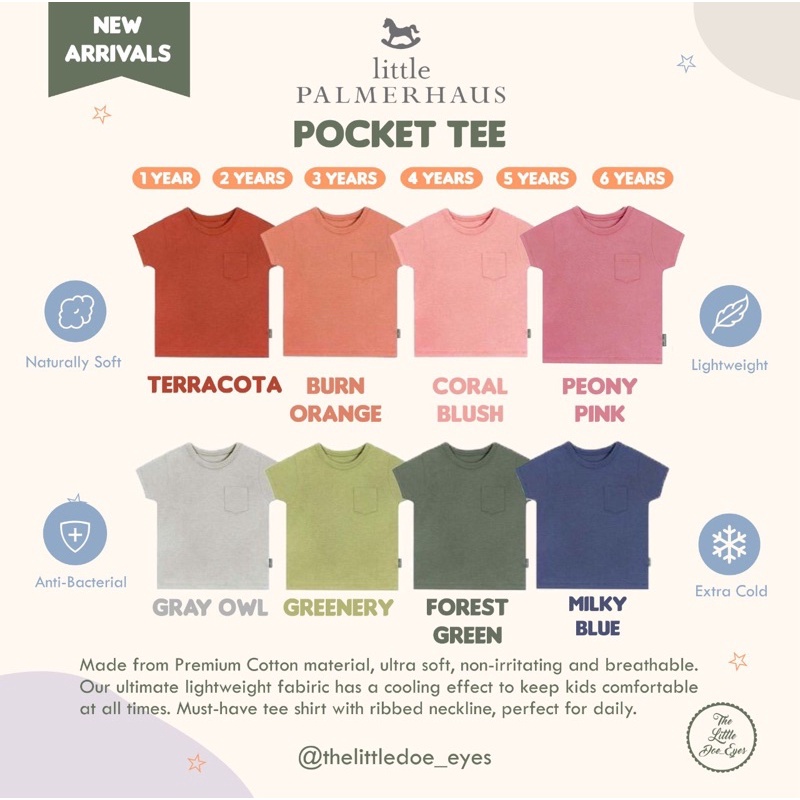 Little Palmerhaus Pocket Tee (Warm colour edition)