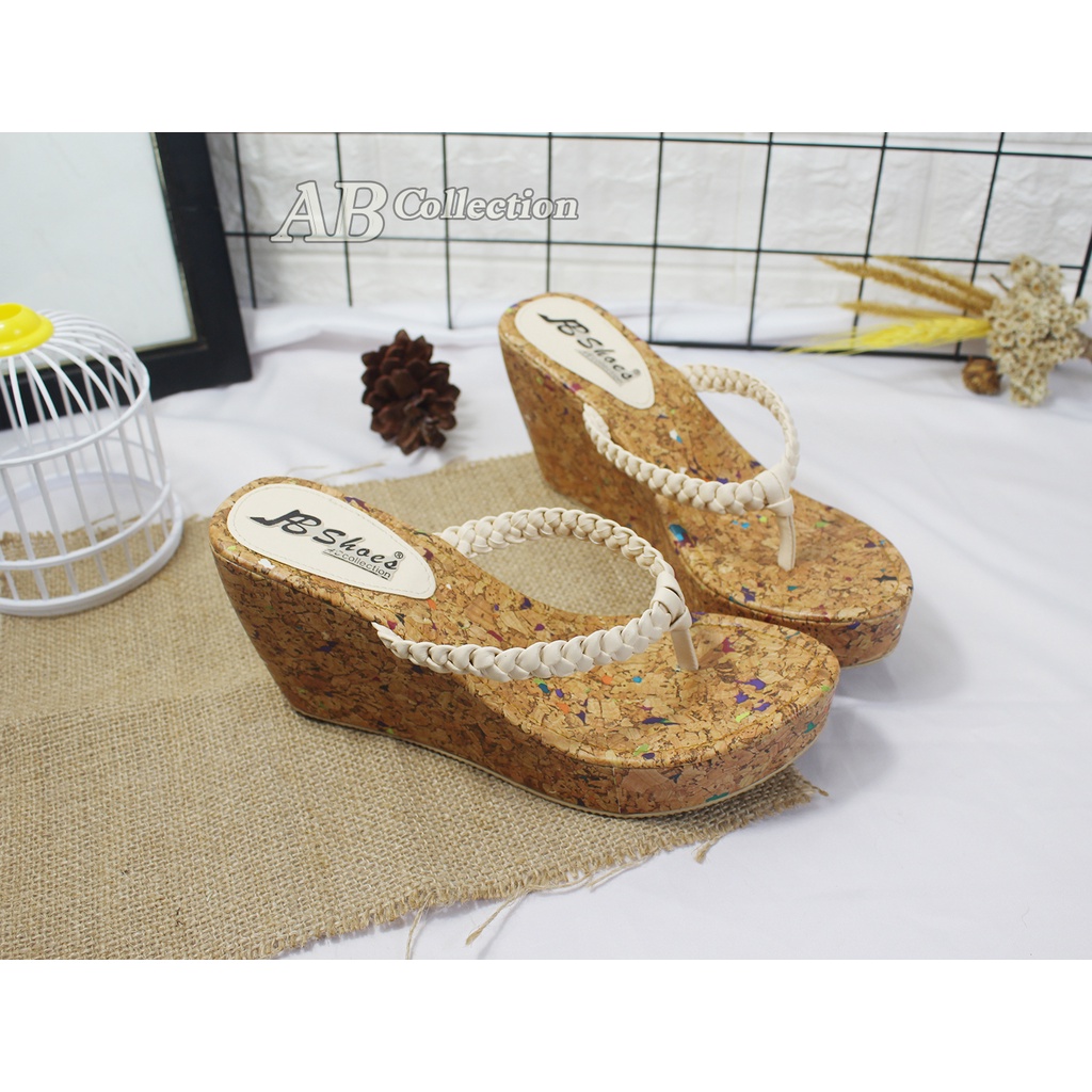 Promo Sandal Wanita Wedges Jepit Kepang JD 03