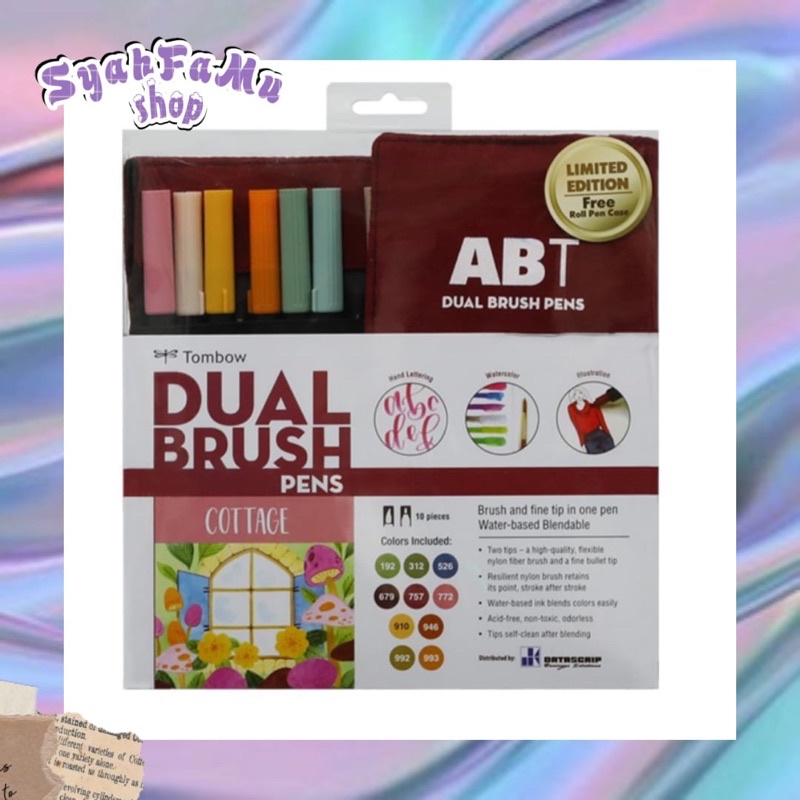 

Brush Pen Tombow ABT 10 color set - Cottage Limited Edition