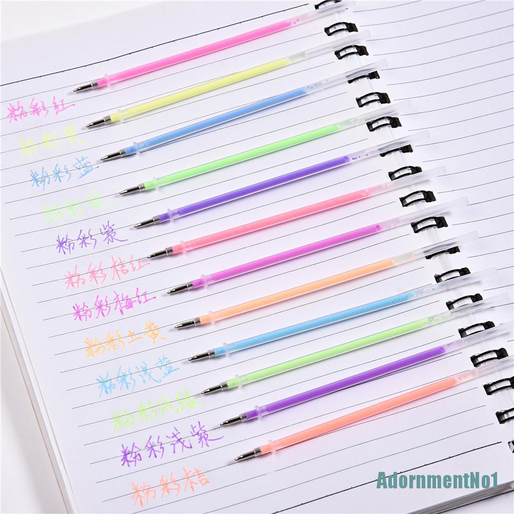 [AdornmentNo1]48pcs Fluorescent Gel Ink Pen Refills Watercolor Brush Colorful Stationery Neon Set 48 Colors Gel Pens Rollerball Pastel Neon Sketch Drawing Color Pen Set Markers 48 Color Watercolor Rollerball Gel Pens Fine Point Stationery Sketch Drawing