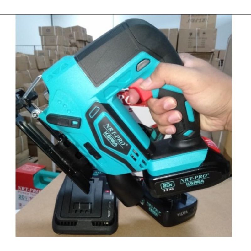 NRT PRO JV 65 DC Mesin gergaji jigsaw batrei 20V jigsaw cordless