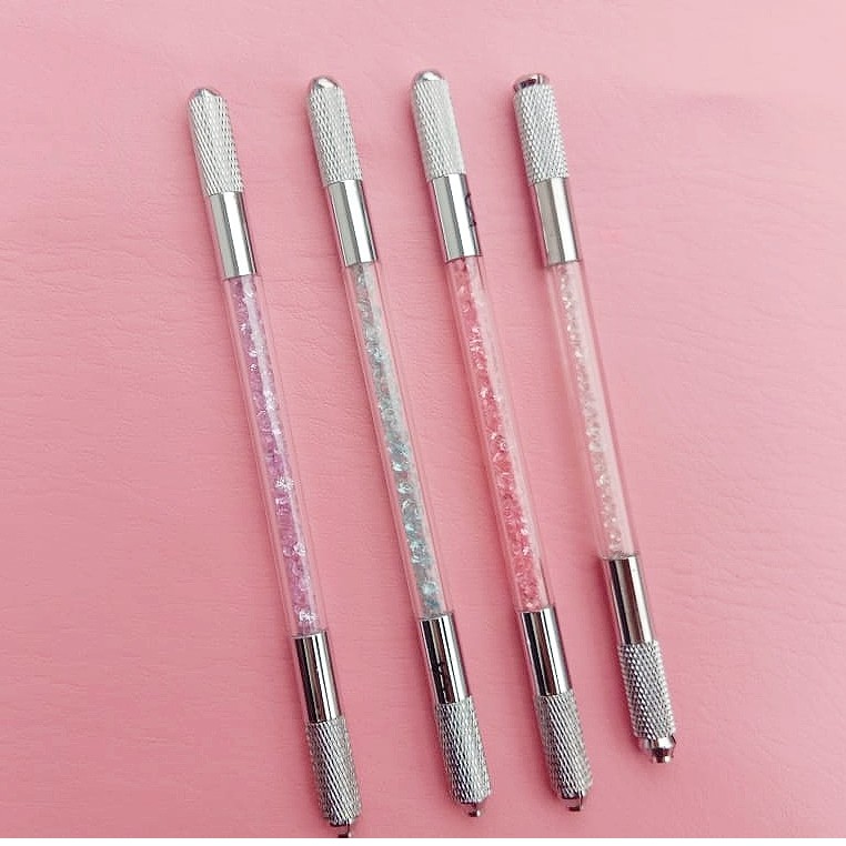 MICROBLADING PEN CRYSTAL DUAL PEN / Manual pen alat sulam alis / sulam bibir