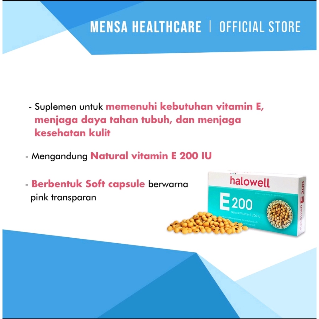 Halowell Vitamin E 200iu - exp 2025