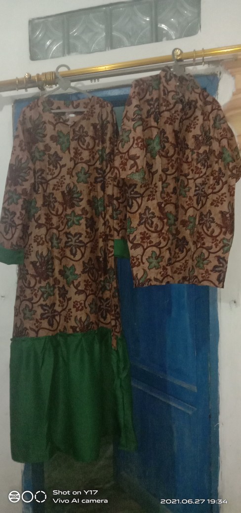 Gamis Batik Manggar,sekar,cantik, Kubis,kupu,padi,daun/cod