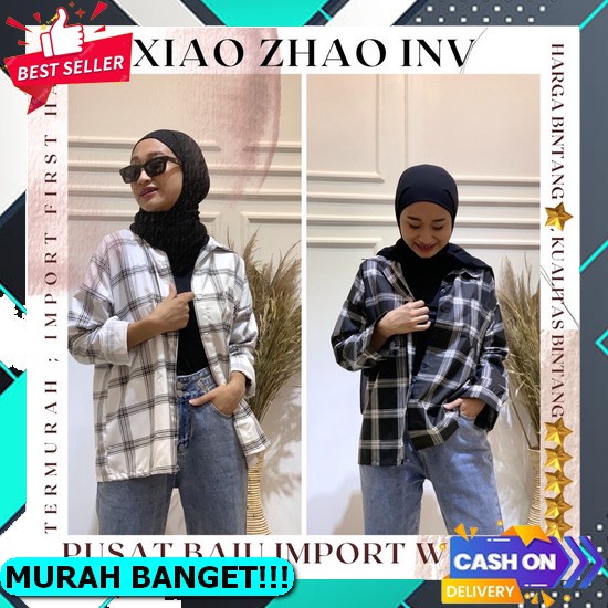 Blouse Korean Style Lengan Panjang Kemeja Casual Wanita Remaja Dewasa Full Kancing Busui Bahan Linen