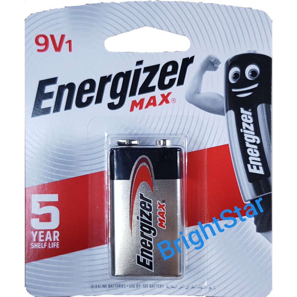 Energizer MAX Baterai (Battery) Alkaline 9V