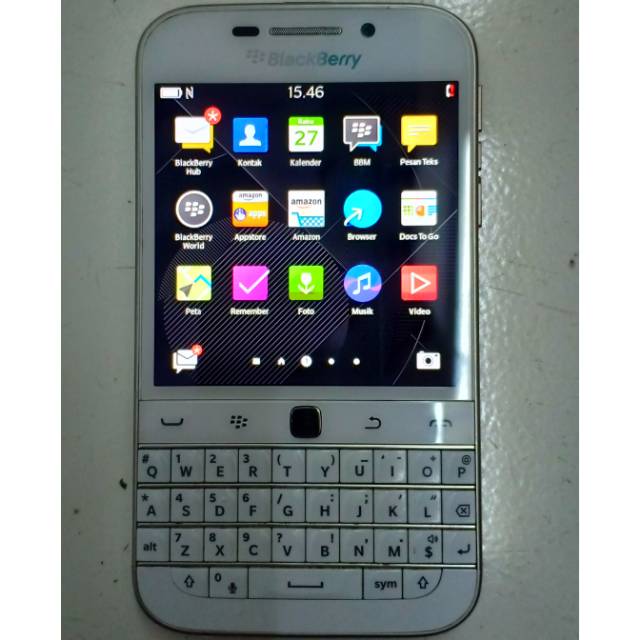 Blackberry classic q20 putih mulusss